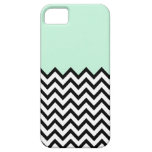 Mint Green Color Block Chevron iPhone 5 Case