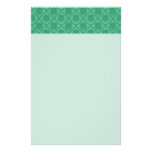 Mint Green Damask Stationery Design