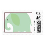 Mint Green Elephant Stamp