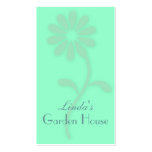 Mint Green Flower Business Card Template
