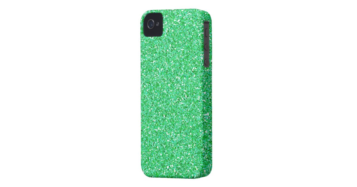 Mint Green Glitter iPhone 4 Case Zazzle