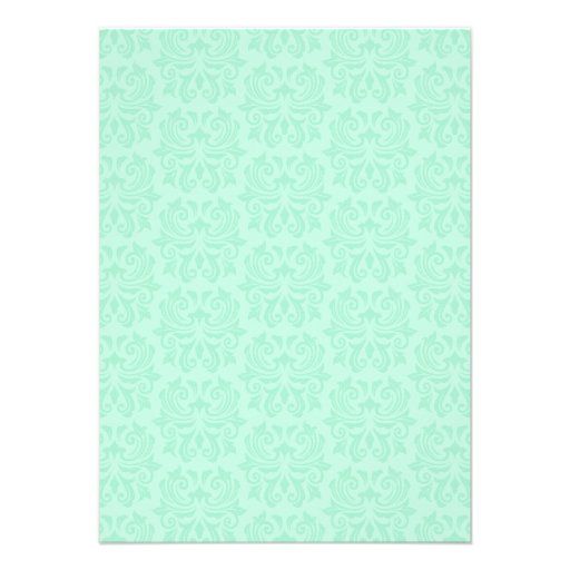 Mint green lace girls first communion confirmation personalized announcements