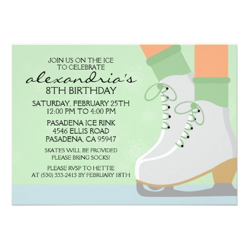 Mint Green Medium Skin Skate Laces Ice Skating Par Personalized Announcement