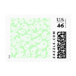 Mint Green Paisley. Stamp