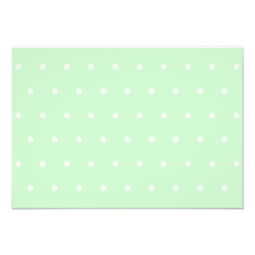 Mint Green Polka Dot Pattern. Wedding Invites