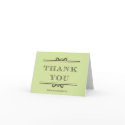 Mint green refine elegance thank you cards card