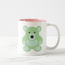 Mint Green Teddy Bear mugs