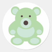 Mint Green Teddy Bear stickers