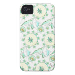 Mint Green Watercolor Pattern iPhone Case Case-Mate iPhone 4 Cases