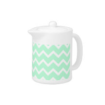 Mint Green Zigzag Stripes.