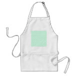 Mint Green Zigzag Stripes. Aprons