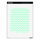 Mint Green Zigzag Stripes. iPad 3 Decal