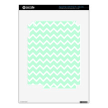 Mint Green Zigzag Stripes. iPad 3 Decal