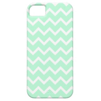 Mint Green Zigzag Stripes. Iphone 5 Case