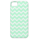 Mint Green Zigzag Stripes. iPhone 5 Case