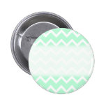 Mint Green Zigzag Stripes. Pinback Buttons