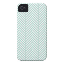 Mint Herringbone Case-Mate iPhone 4 Cases