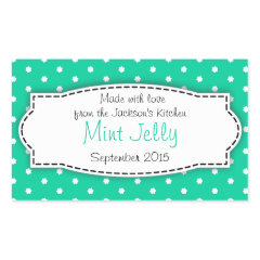 Mint Jelly food label sticker