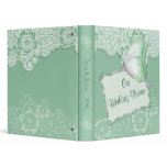 Mint Lace Vinyl Binder