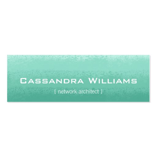 Mint Ombre Micro Mini Business Cards