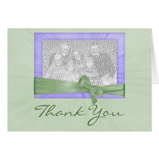 mint photo frame thank you card zazzle photo frame thank you cards