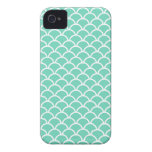 Mint Scallop Pattern iPhone 4 Case-Mate Cases