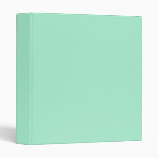 Mint Solid Color Binder Zazzle