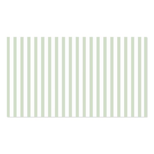Mint Vertical Stripes Business Card Template