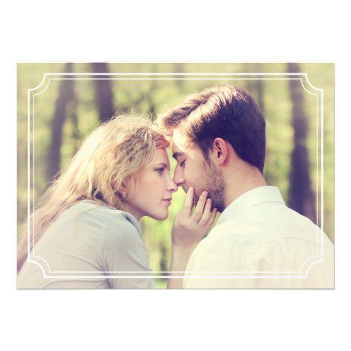 Mint & White Whimsical Engagement Party Invitation