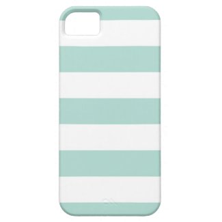 Mint Wide Stripes iPhone 5 Covers