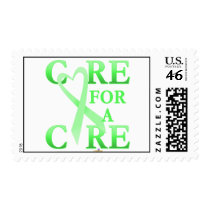 MintGreenHeartRibbonCareCureDark postage