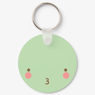 Mintie Smile keychain by peachfrost