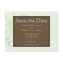 Minty Brown Save the Date Postcard