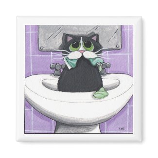 Minty Fresh - Cat Magnet magnet