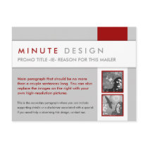 Minute Design Promo Postcard