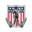 Minuteman Shield Sticker by rebelresistance Minuteman Shield Sticker