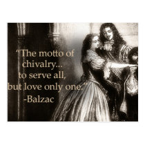 Mira Gutoff "Chivalry" Postcard postcards
