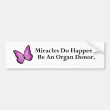 Miracle Butterfly Bumper Sticker