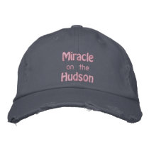 Miracle on the Hudson River embroidered hats by beverlytazangel Miracle on the Hudson River embroidered hats