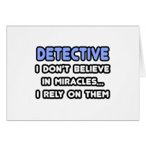 Miracles and Detectives Greeting Cards