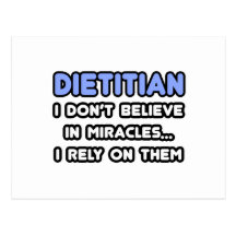 Miracles and Dietitians Postcards
