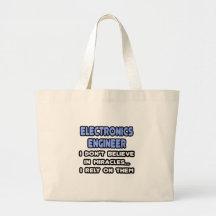 Miracles and Electronics Engineers Canvas Bags