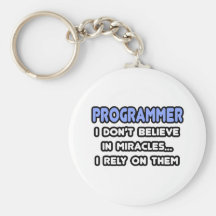 Miracles and Programmers Key Chain