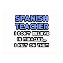Miracles and Spanish Teachers postcards