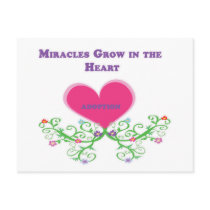 Miracles Grow in the Heart Adoption Post Cards