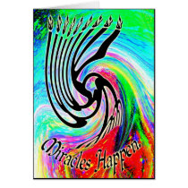 Miracles Happen Chanukah Cards cards