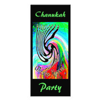 Miracles Happen Chanukah Party Invitations invitations