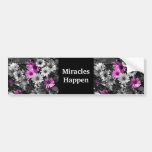 Miracles Happen Daisies Bumper Sticker