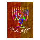 Miracles Happen Menorah Cards