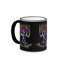 Miracles Happen Menorah Mugs